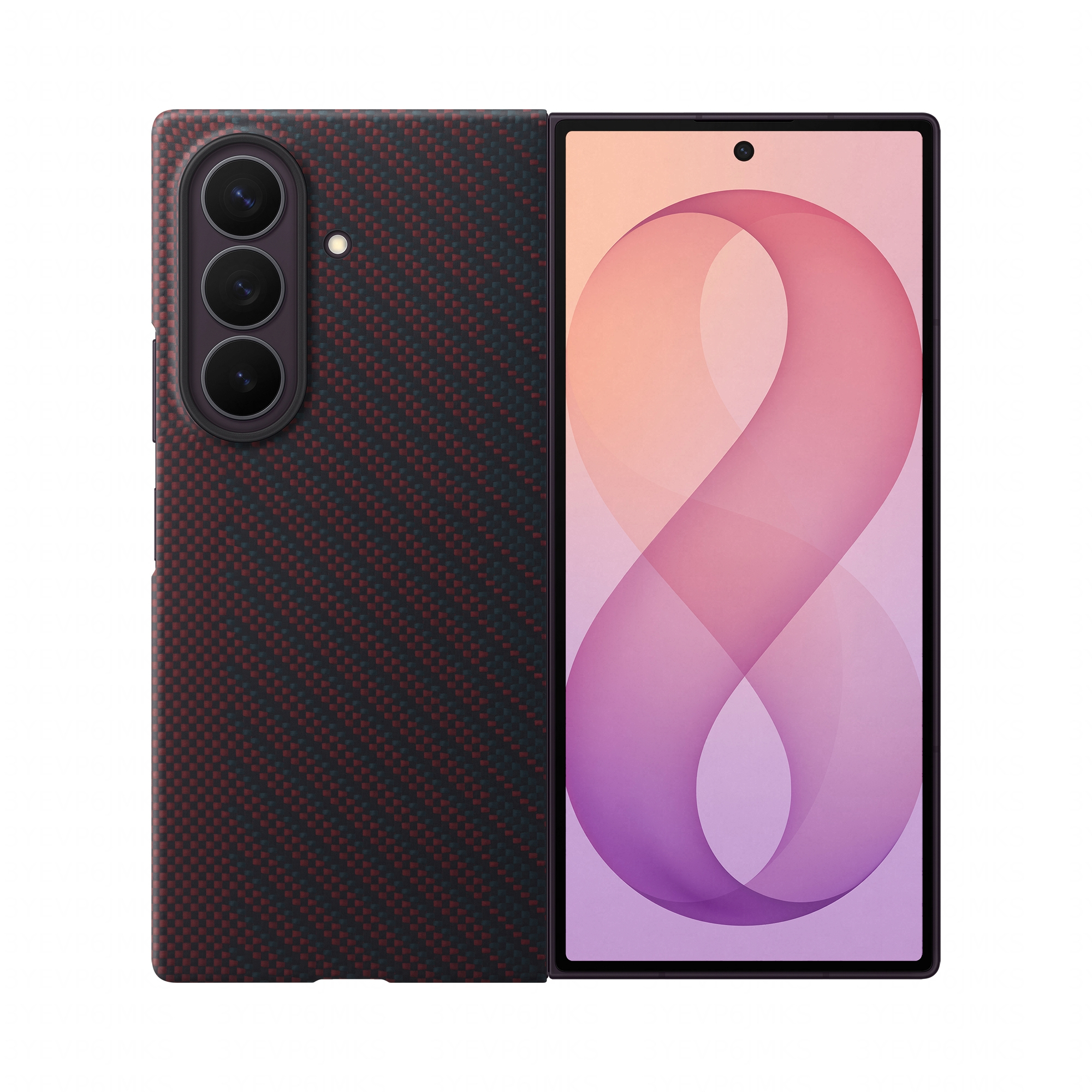 Samsung Carbon Magnet Case fr Galaxy Fold8 Ultra Red