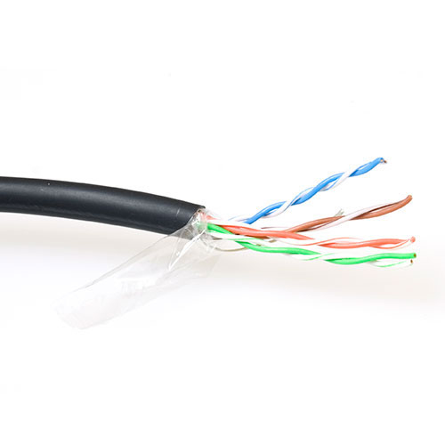 CAT5E F/UTP LSZH stranded patch black 100 m