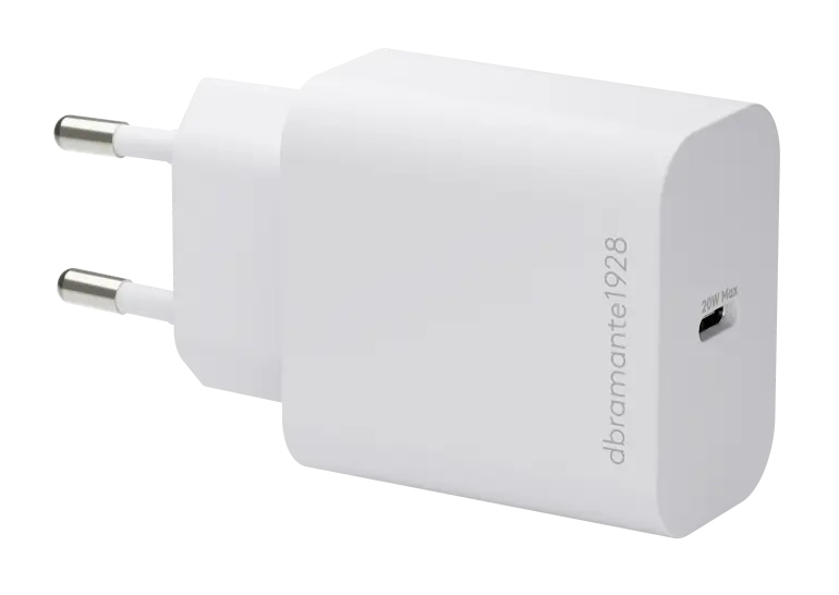 dbramante1928 re-charge - Netzteil - Groverpackung - 20 Watt - 3 A - PD/PPS (24 pin USB-C) - wei - Europa