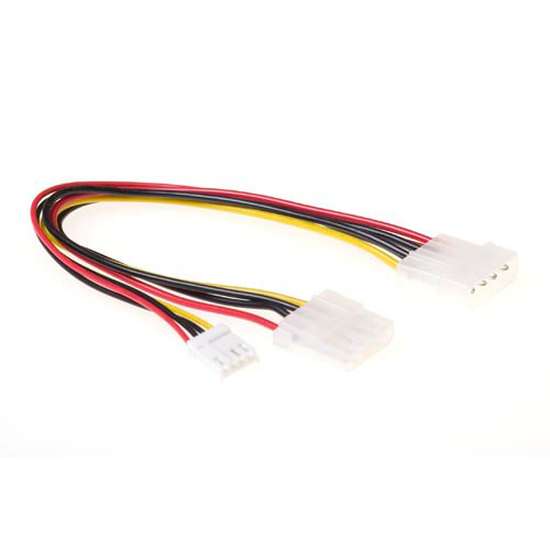 Powersplitter cable for 1x 5,25 inch + 1x 3.5 inch 0,20 m
