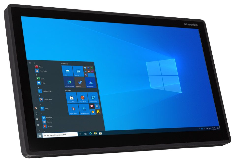 bluechip INDUSTRYline P215KT-1001 Intel x6413E W10 IoT Enterprise. 21.5"s Touch 8GB 120GB Industrie SSD WLAN