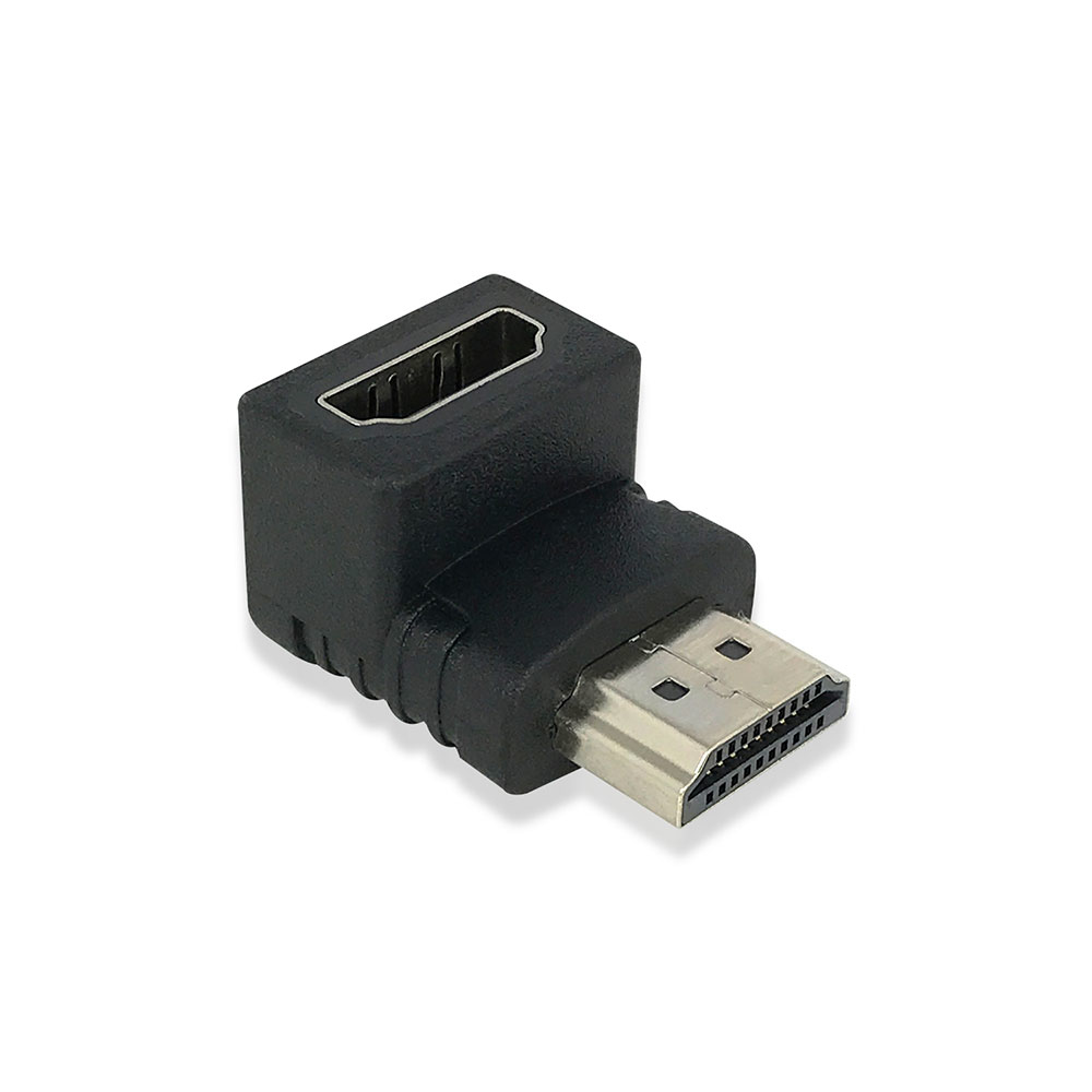 HDMI adapter down angled, male - female