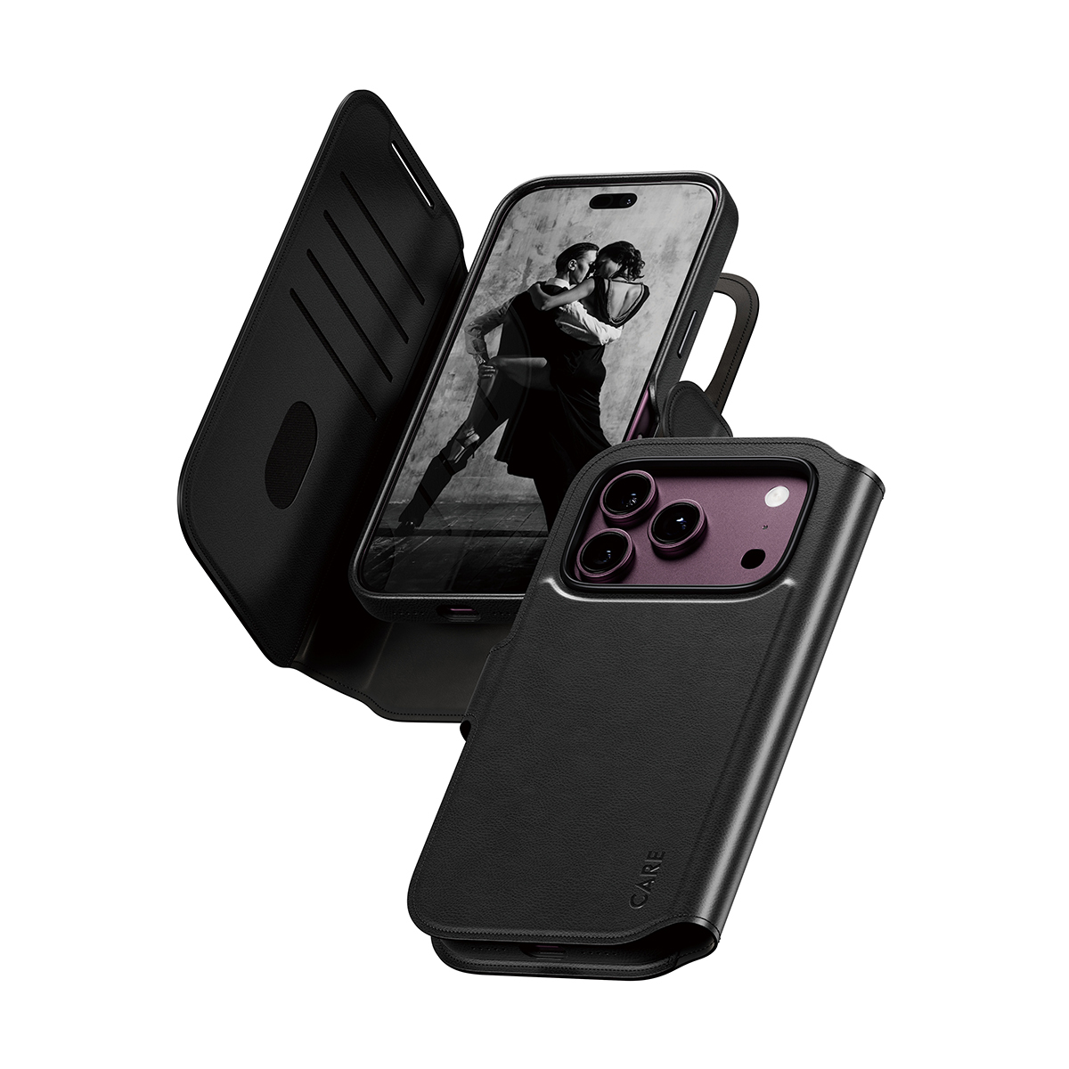 PanzerGlass CARE™ by ® Tango 2-i-1 Wallet Case Sort m. MagSafe iPhone 2026 Pro | 17 Pro