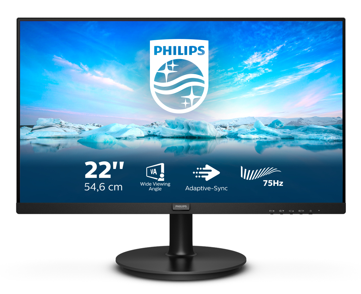 Philips V-line 222V8LA - WLED 22" VA 4