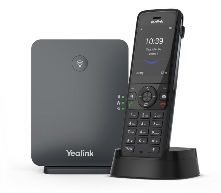 Yealink W78P Trådløs telefon / VoIP telefon Sort Klassisk grå