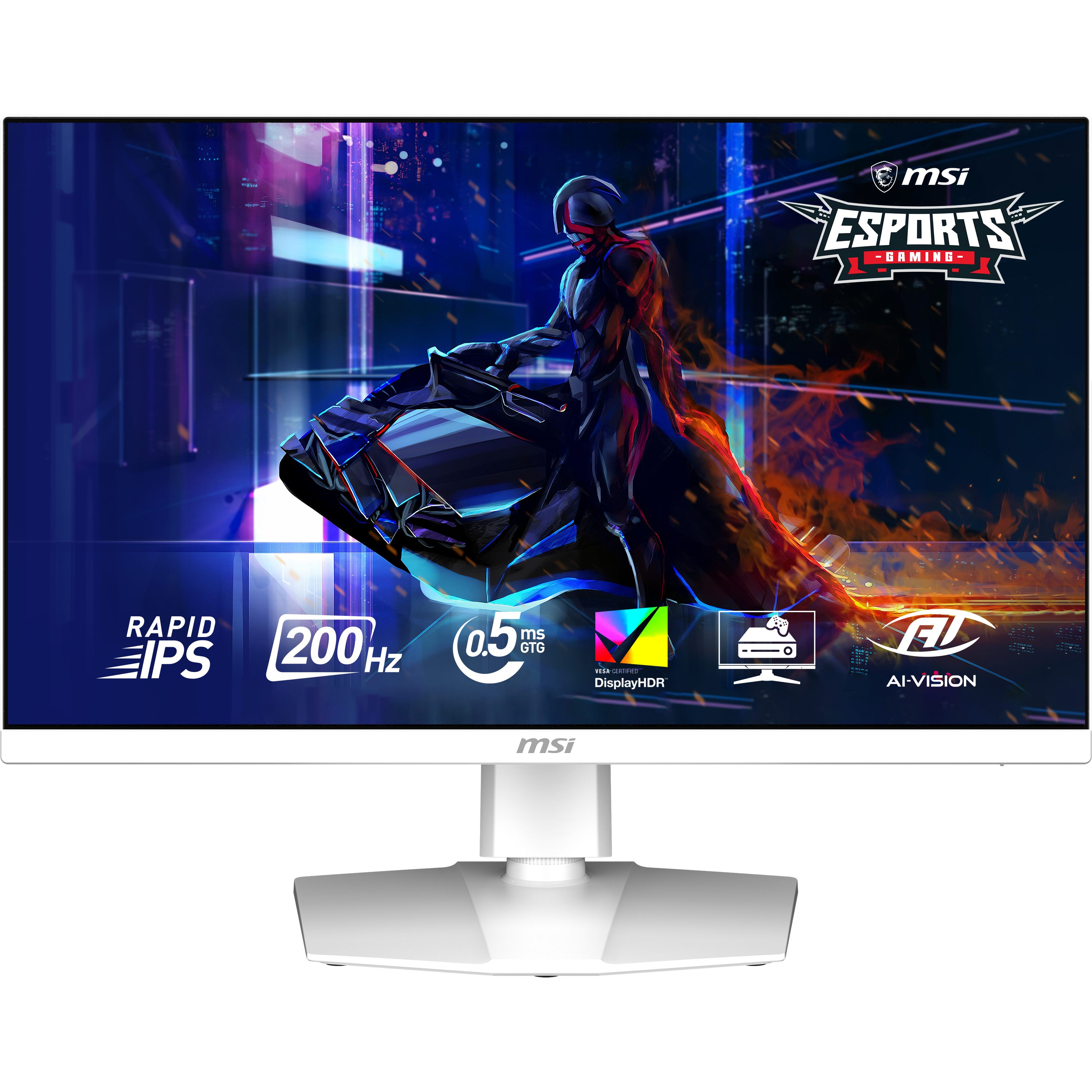 68,6 cm (27") 2560 x 1440 Pixel MSI 9S6-3CF99T-001 16:9 Wide Quad HD Rapid IPS 0,5 ms 200 Hz HDR DisplayPort HDMI Pivot Height VESA