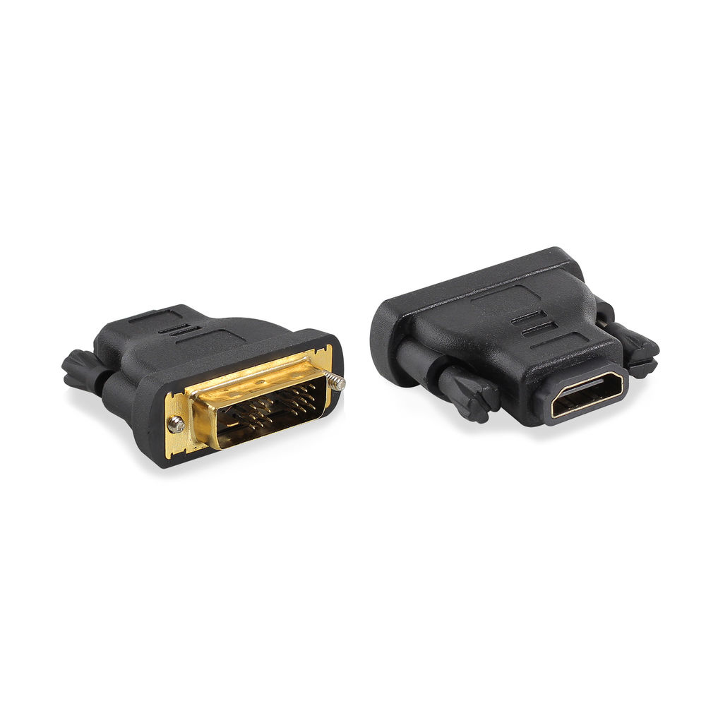 DVI-D to HDMI adapter, 1x DVI-D male, 1x HDMI A female