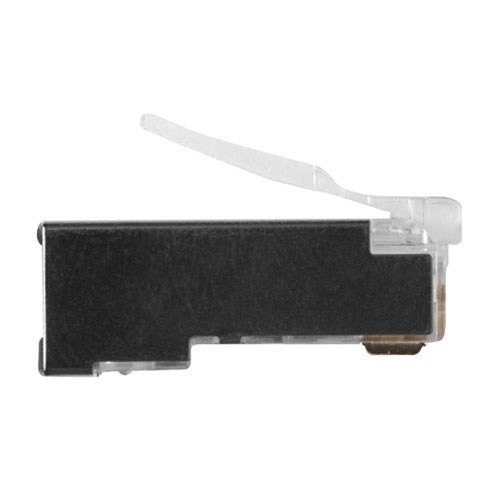 RJ45 (8P/8C) CAT6 shielded modulaire connector for round cable with solid or stranded conductors