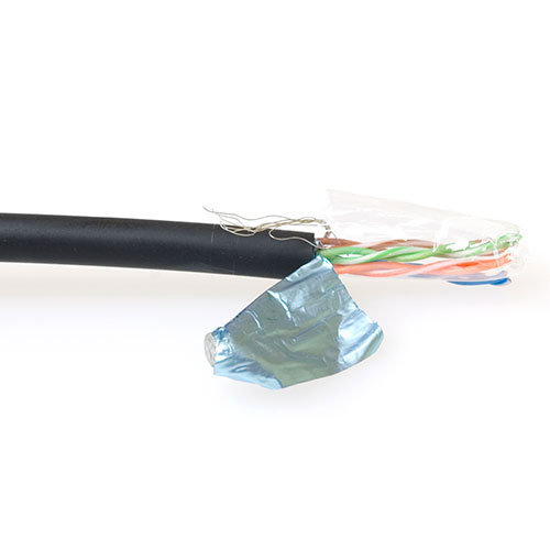 CAT5E F/UTP LSZH stranded patch black 500 m