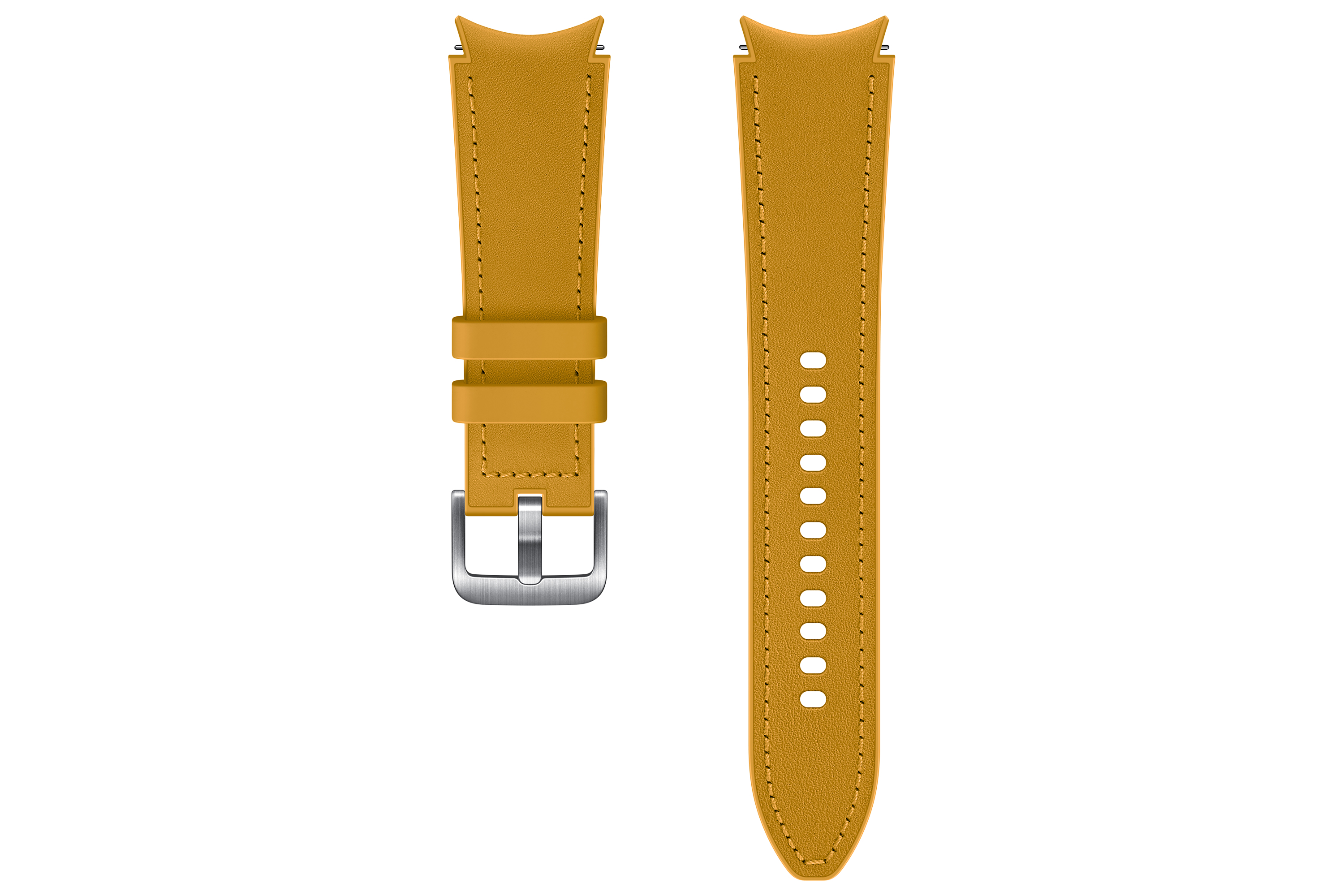 Samsung Hybrid Leather Band (20 mm, M/L) mustard