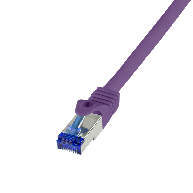 Patch cable Cat.6A S/FTP Ultraflex GHMT certified, purple 7.5m