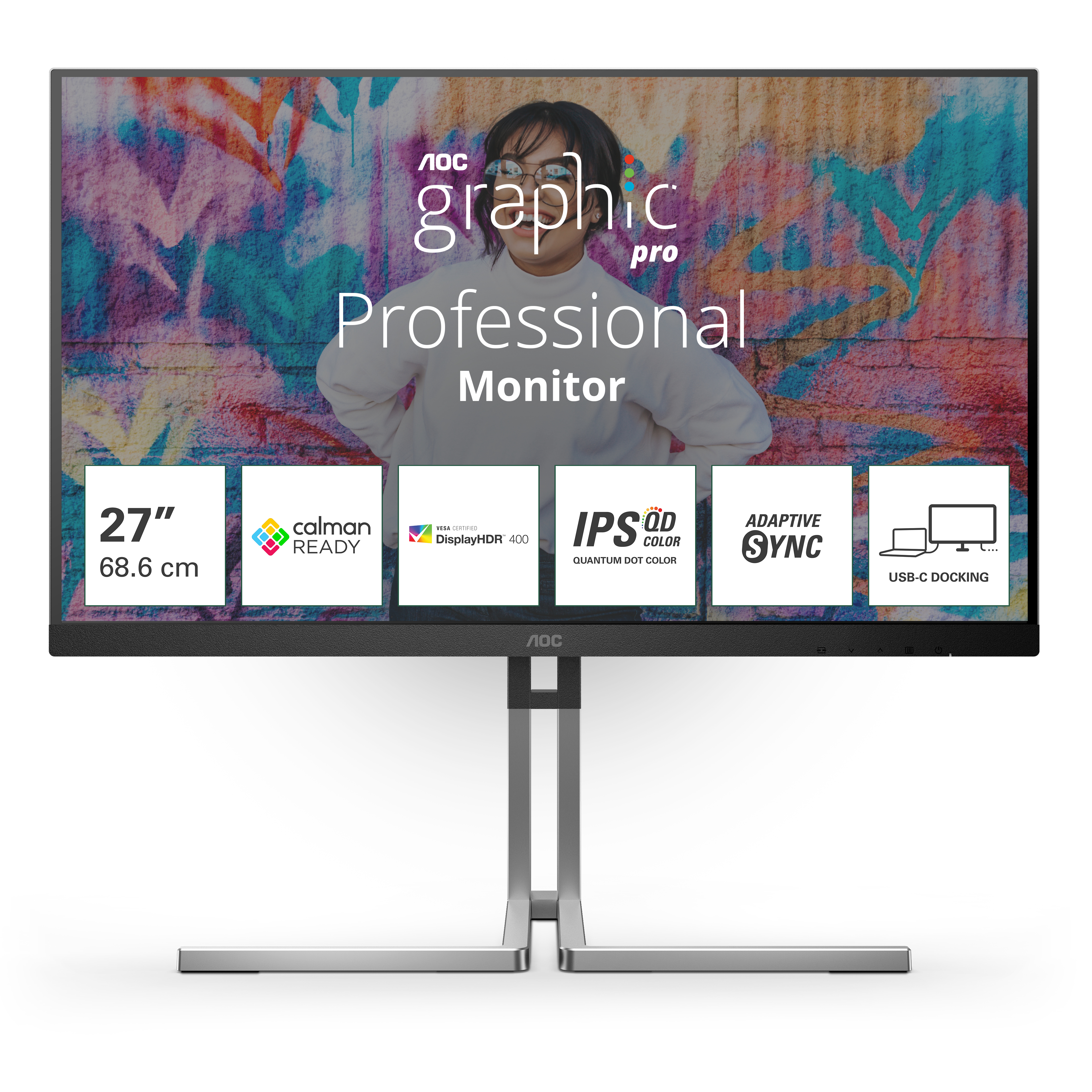 AOC Q27U3CV skærm - Quantum Dot techno