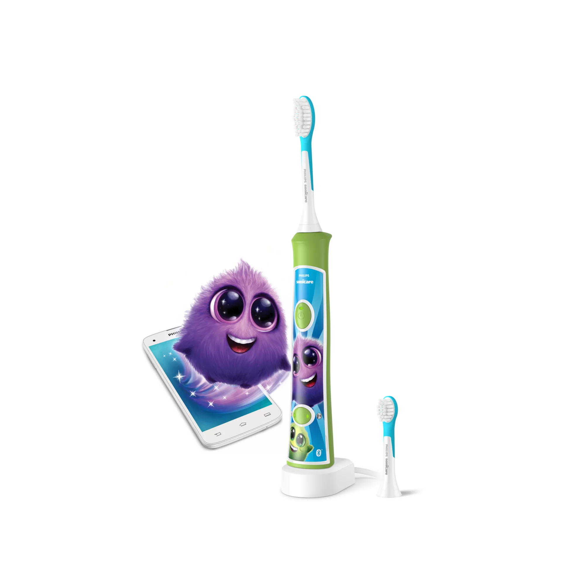 Sonicare For Kids HX6352/11, Elektrische Zahnbrste (grn)