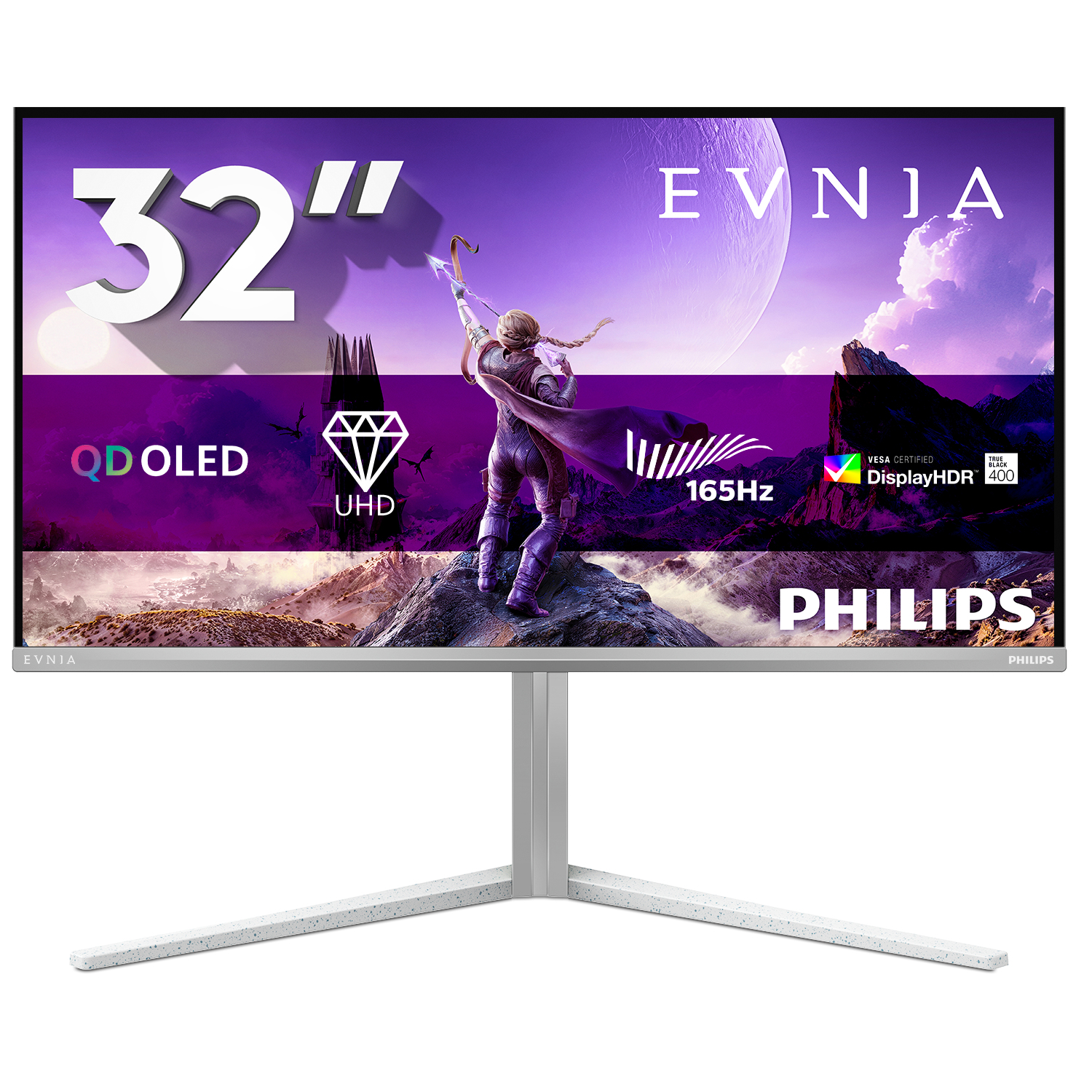 PHILIPS 32M2N6901A/00 31.5inch 3840x2160 QD OLED Flat H/A 130 MM QD OLED UHD 165Hz HDR400 TrueBlack USB C 65W Ambiglow HUB HUB USB C