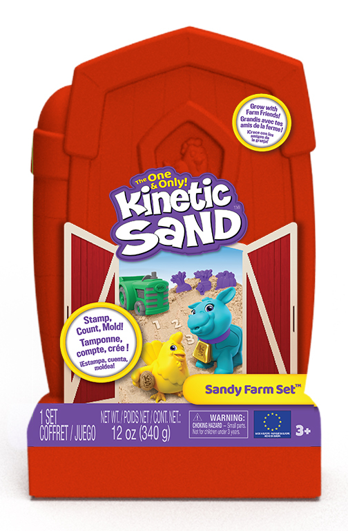 Spinmaster Kinetic Sand - Sandy Farm Set (340 Gramm Sand)