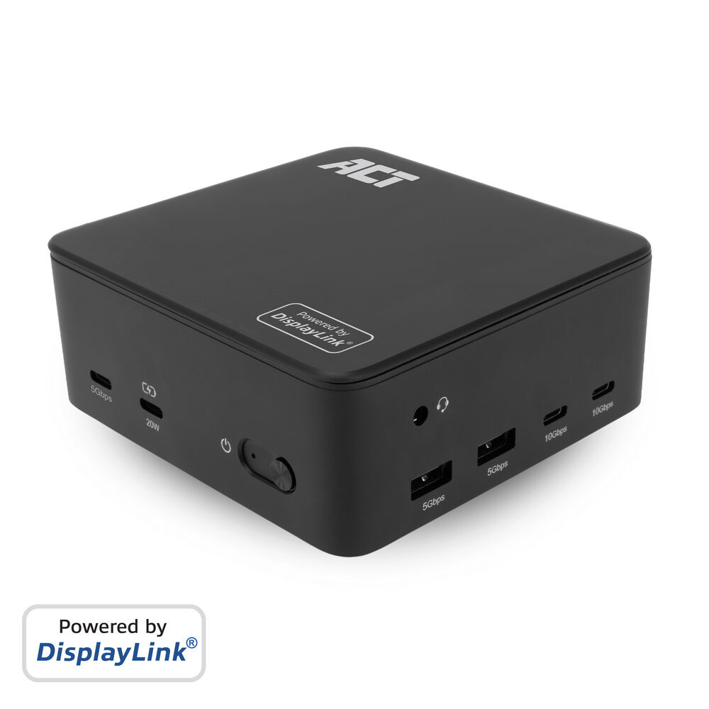 Universal USB-C Docking Station 4K, for 3 HDMI/DisplayPort monitors, DisplayLink