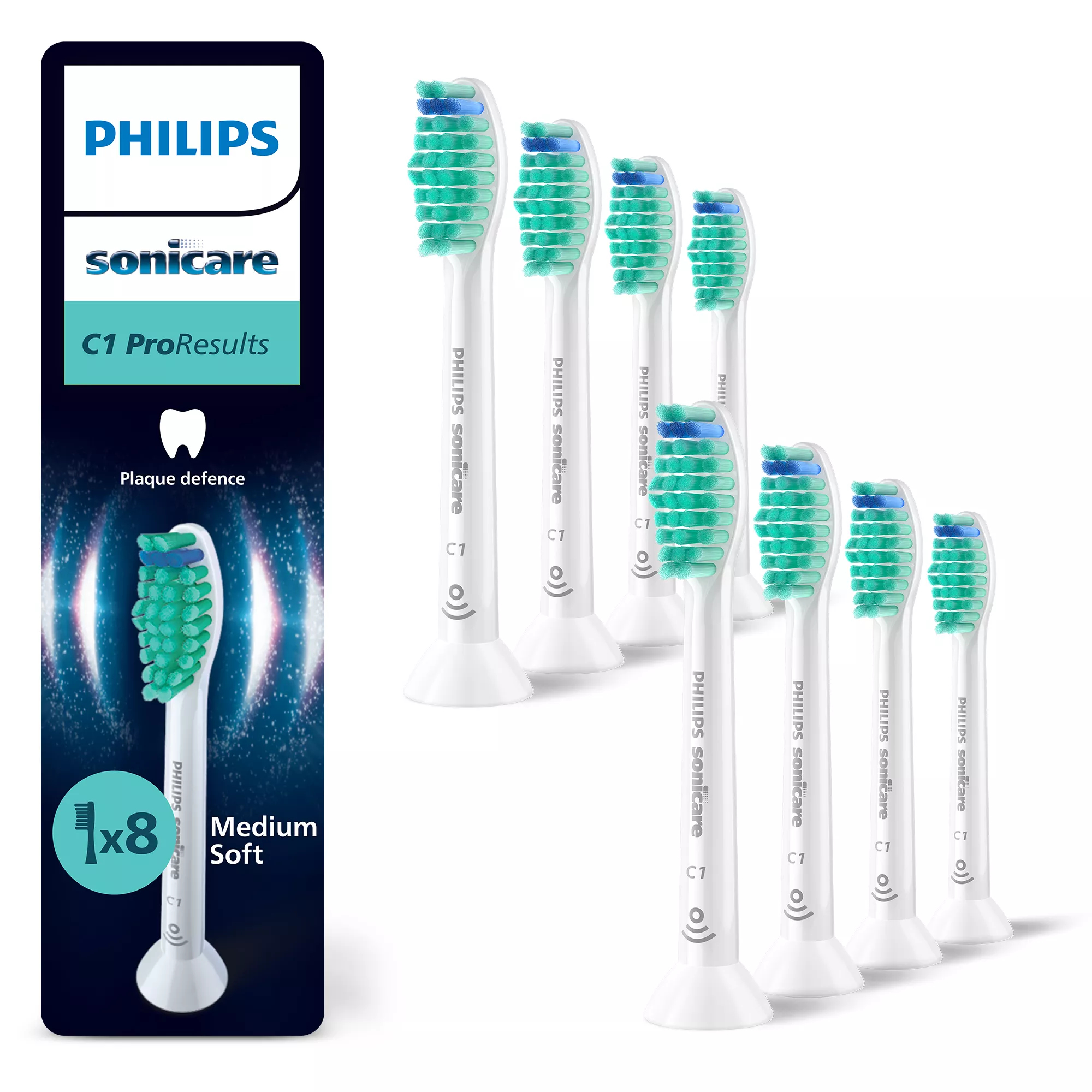 Philips Sonicare C1 ProResults HX6018 Ekstra tandbørstehoved 8 Hvid