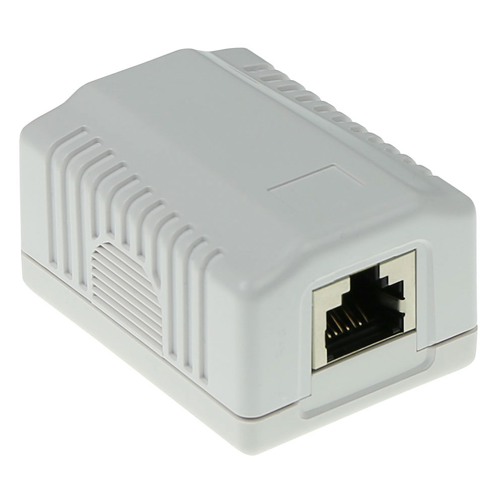 Surface mounted box shielded 1 ports CAT6A