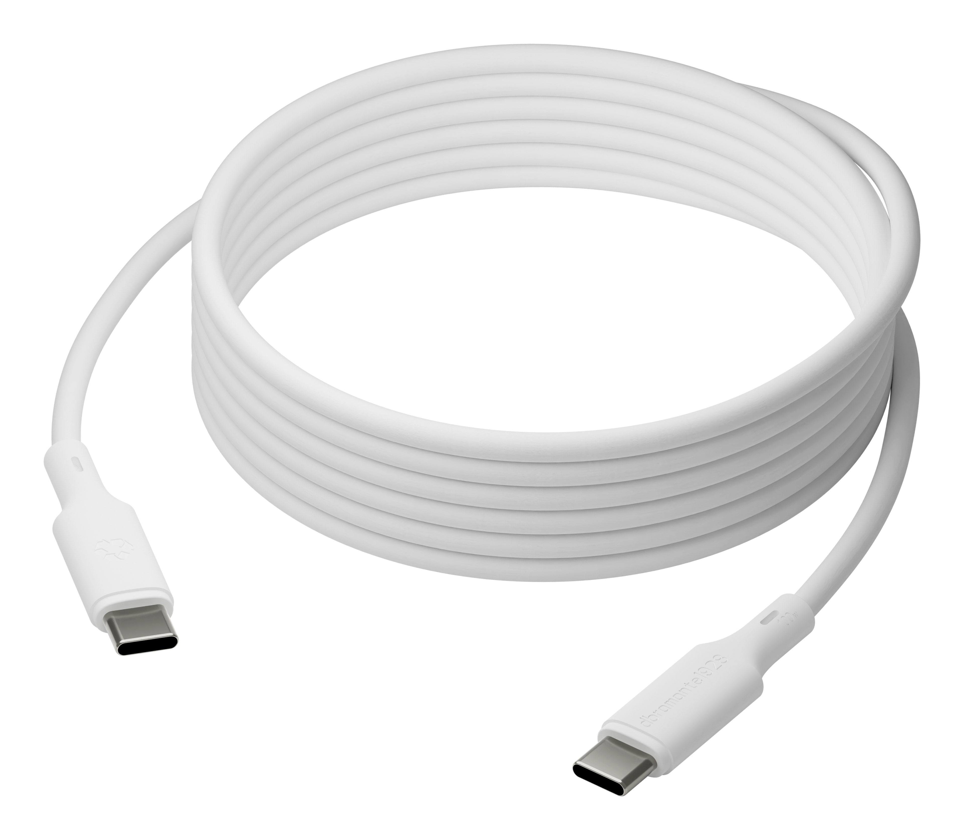 dbramante1928 IT - USB-Kabel - USB-C (M) zu USB-C (M) - 3 m - USB-Stromversorgung (100 W) - wei