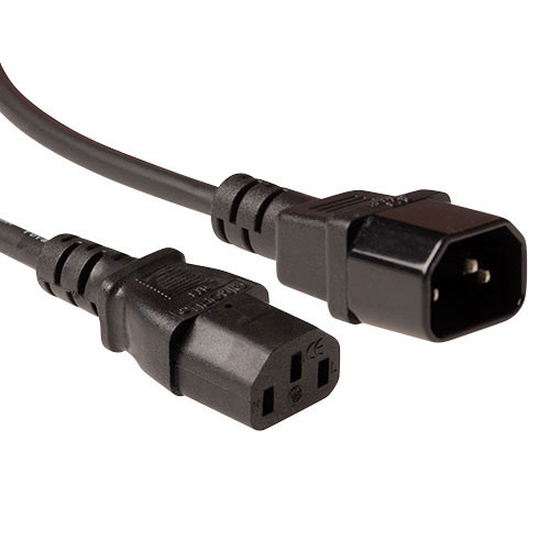 Powercord LSZH C13 - C14 black 1.8 m