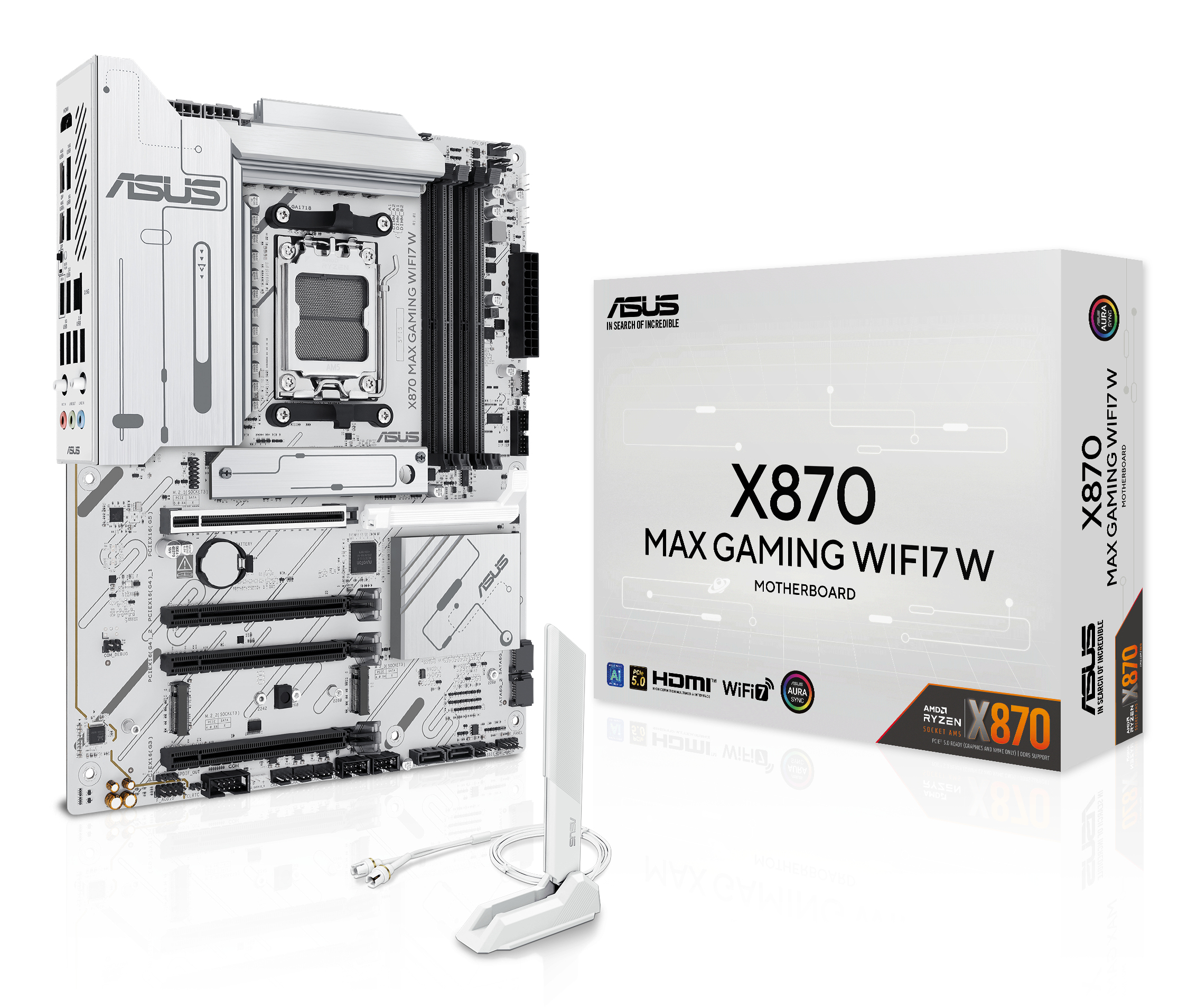 MB ASUS X870 MAX GAMING WIFI7 W (AMD.AM5.DDR5.ATX)