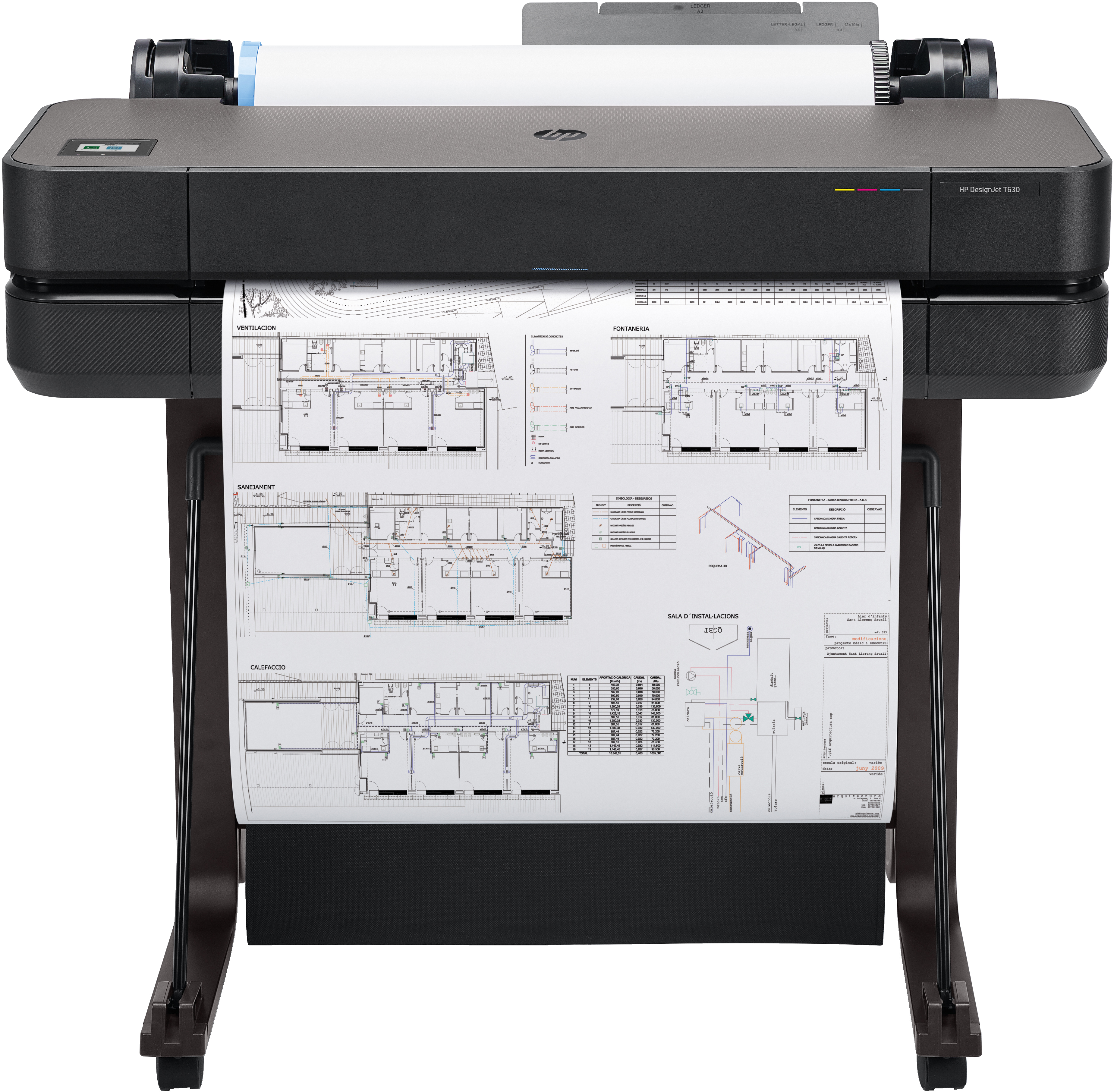 HP DesignJet T630 Blækprinter
