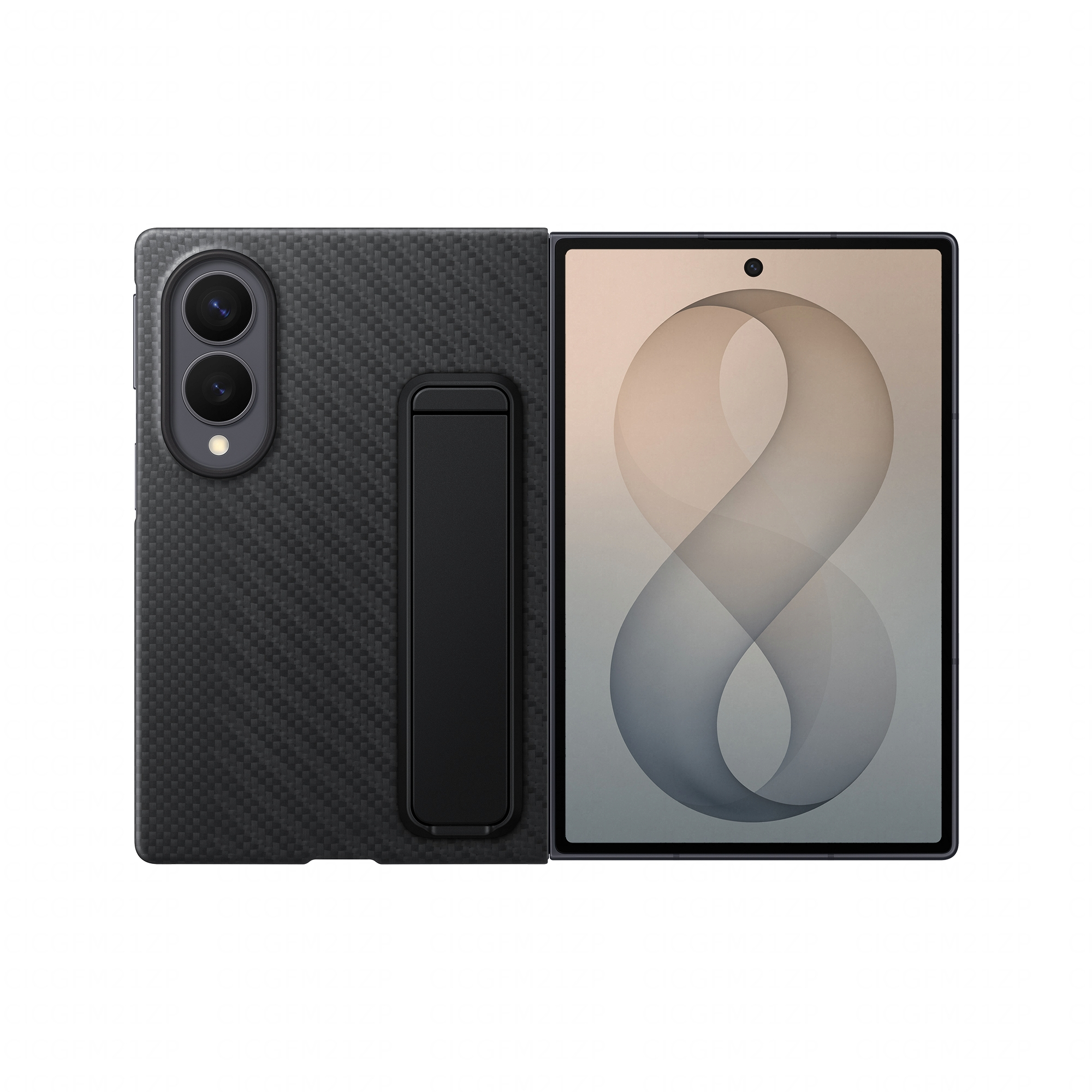 Samsung Carbon Standing Case fr Galaxy Fold8, black