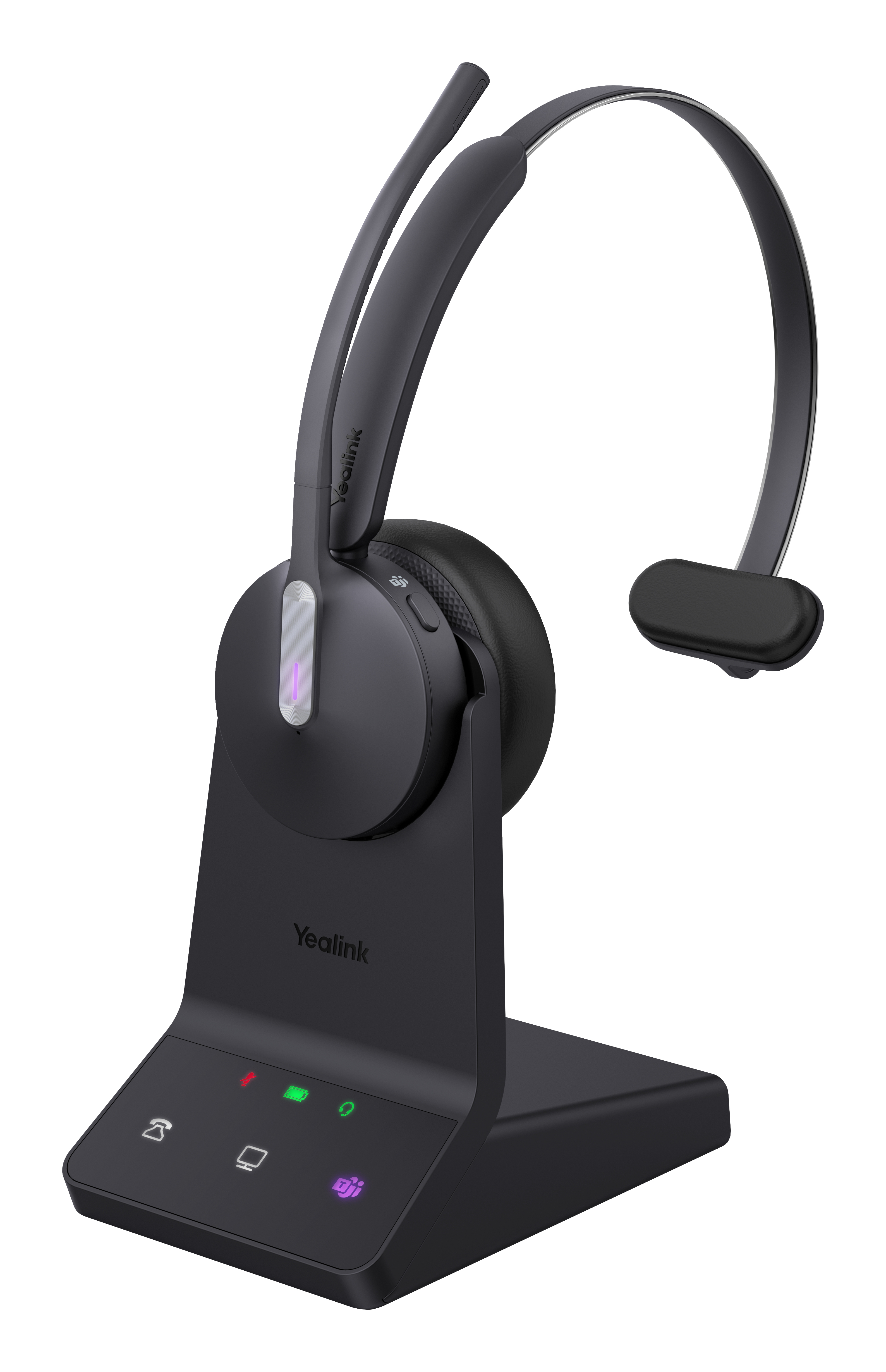 Yealink Wh64 Mono Teams Headset  Wireless Head-Band  Office/Call Center Micro-Usb Bluetooth Black