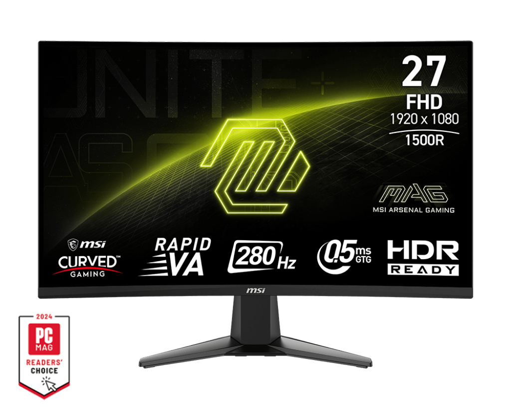 68,6 cm (27") 1920 x 1080 Pixel MSI 9S6-3CE01M-014 16:9 Full HD Rapid VA 0,5 ms 280 Hz HDR DisplayPort HDMI VESA