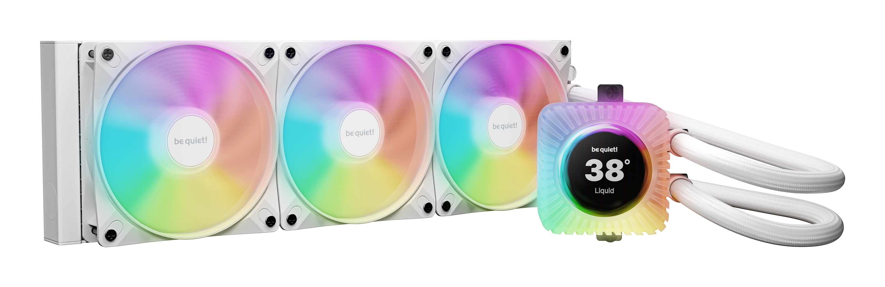 K be quiet! Light LOOP IO LCD 360 mm White Wasserkühlung für Intel/AMD