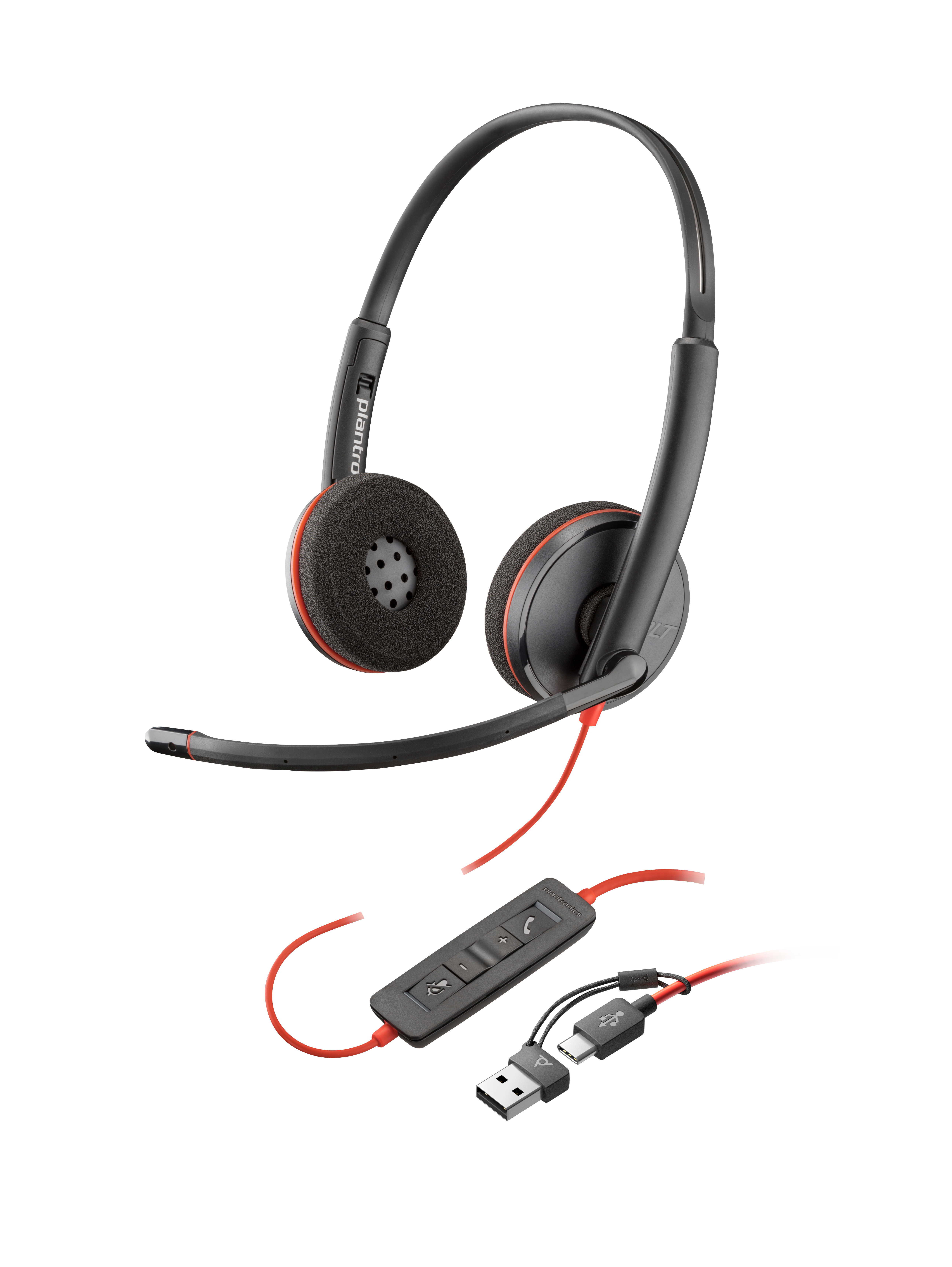 HP Poly Blackwire 3225 Kablet Høretelefoner Sort