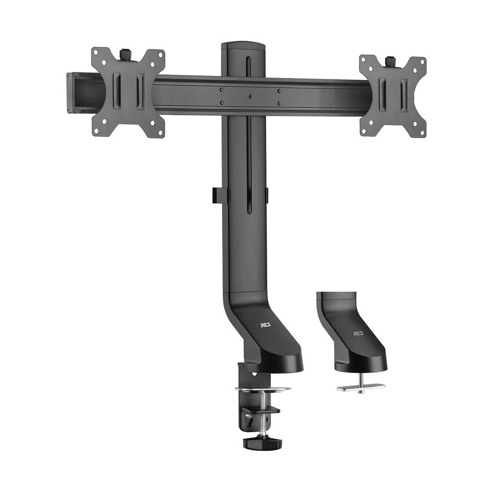 Monitor arm 27 inch office, 2 monitors, quick height adjustment