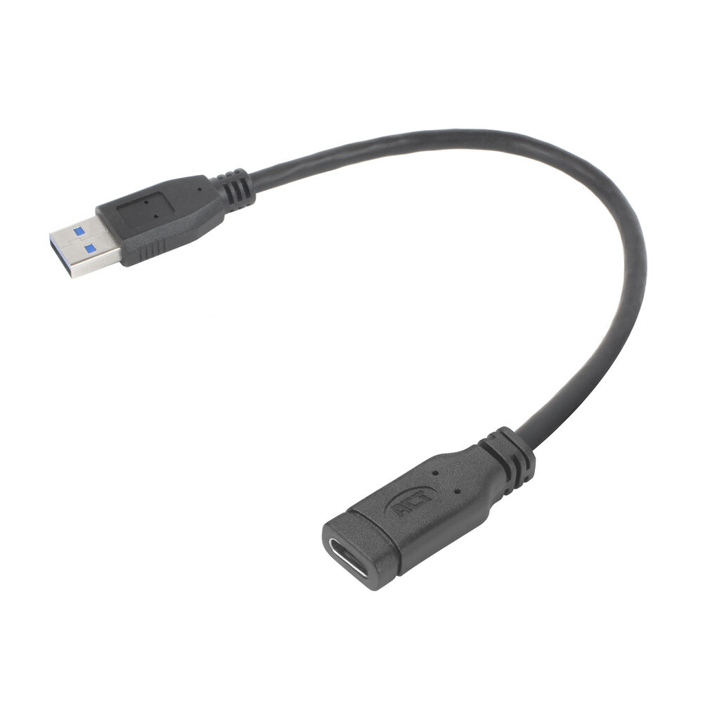 USB Type-A male to USB Type-C® female adapter 0.2m