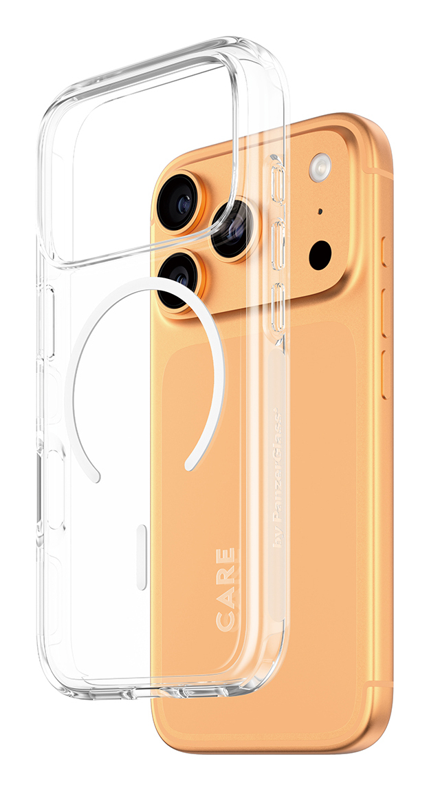 PanzerGlass CARE by Flagship Case Transparent Urban Explorer w. White MagSafe iPhone 17 Pro Beskyttelsescover Transparent