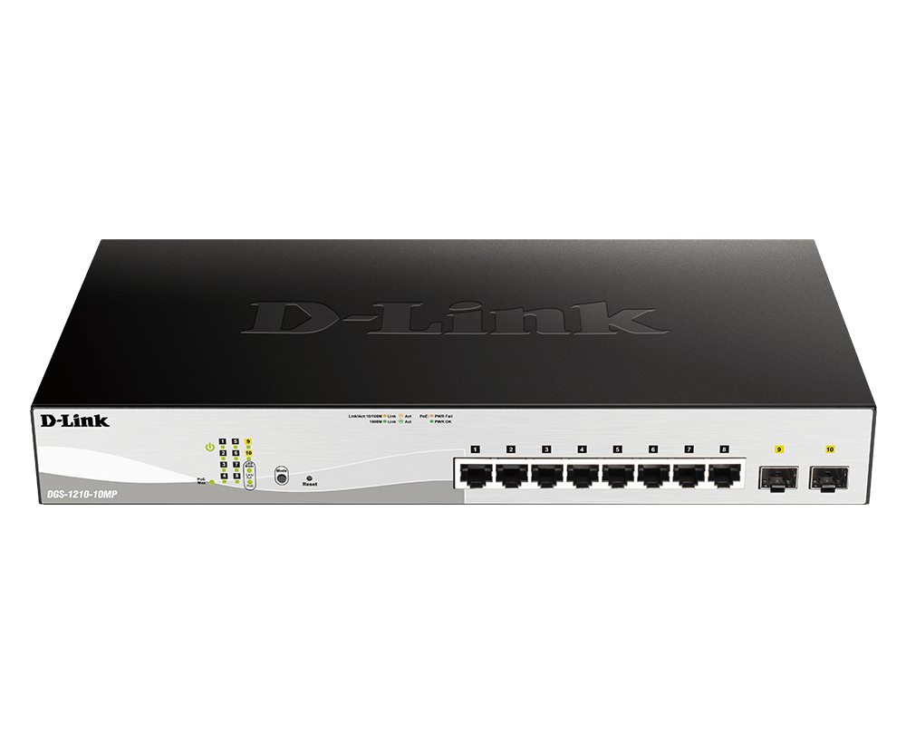 D-Link DGS 1210-10MP - switch - 10 por