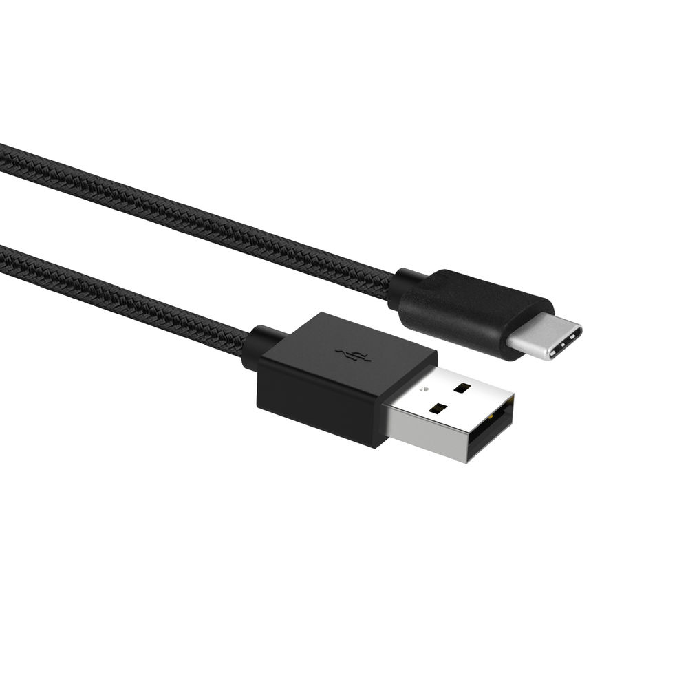 USB 3.2 Gen1 charging/data cable A male - C male 1 meter, nylon