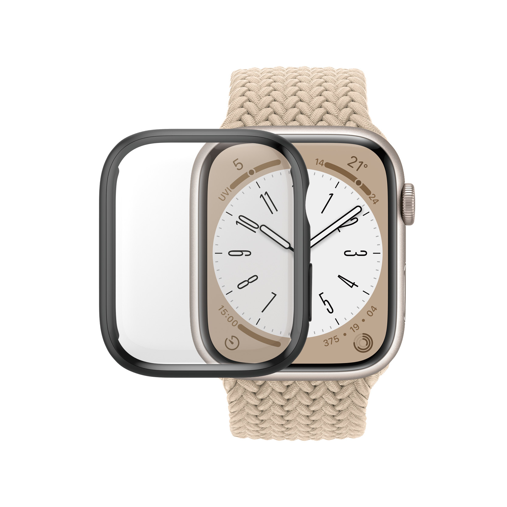 PanzerGlass Skærmbeskytter Smart watch Sort Transparent Hærdet glas