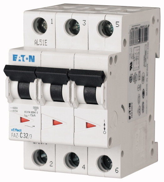 EATON FAZ-B16/3 LS-Schalter 16A 278847 3p B-Char 278847