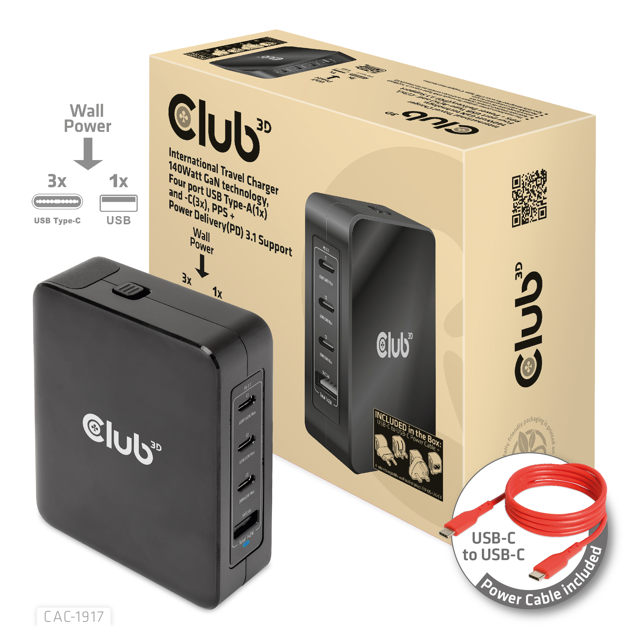 Travel Charger 240 Watt GaN technology