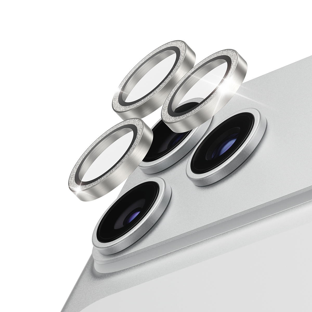 PanzerGlass Hoops Camera Protection Glitter Silver iPhone 18 Pro | 18 Pro Max
