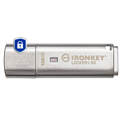 128GB USB 3.2 IRONKEY LOCKER+50