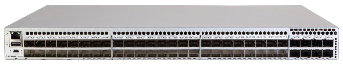 LENOVO ISG ThinkSystem DB720S 24 ports active with 32Gb SWL SFP 2PS rail kit 3Yr FW