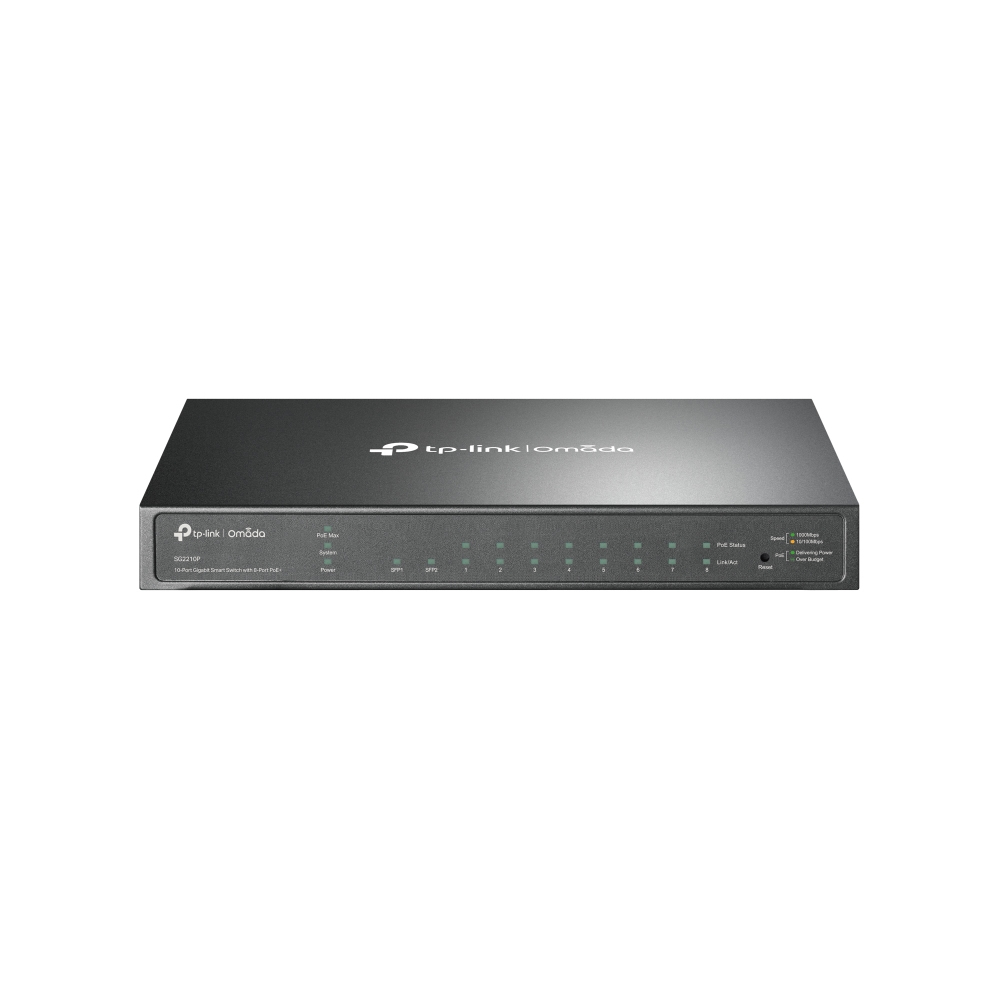 Omada 10-Port Gigabit Smart Switch With 8-Port Poe+
