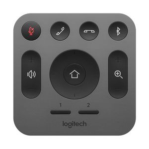 Logitech Remote control to Meet-up 993-001389, Webcam, RF  Wireless, Press buttons, Gray