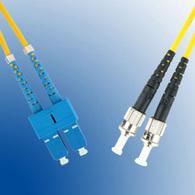MicroConnect ST/UPC-SC/UPC 1m OS2 Fibre  Patch Cable SM Duplex LSZH  OD: 2mm, 0.3db Yellow