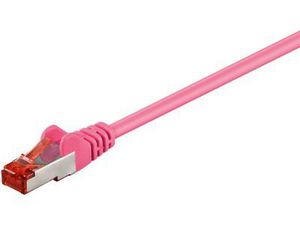 MicroConnect S/FTP CAT6 1m Pink LSZH PiMF (Pairs in metal foil) 4x2xAWG 28, CU