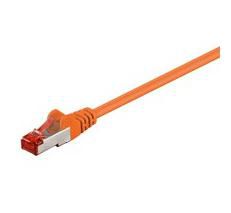 MicroConnect F/UTP CAT6 1m Orange PVC Outer Shield : Foil screening 4x2xAWG 27 CCA