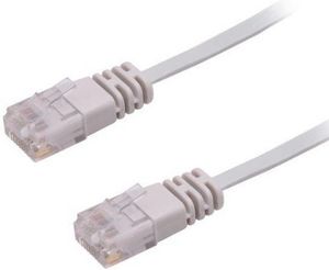 MicroConnect U/UTP CAT6 7M Grey Flat Unshielded Network Cable, PVC, 4x2xAWG 32/7 CU