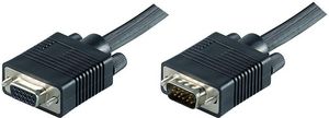 MicroConnect Full HD SVGA HD15 cable 2m Extension cable, Black Resolution : 1920 x 1080p, Double Shielded