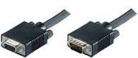 MicroConnect Full HD SVGA HD15 Extension 1m Extension cable, Black Resolution : 1920 x 1080p, Double Shielded